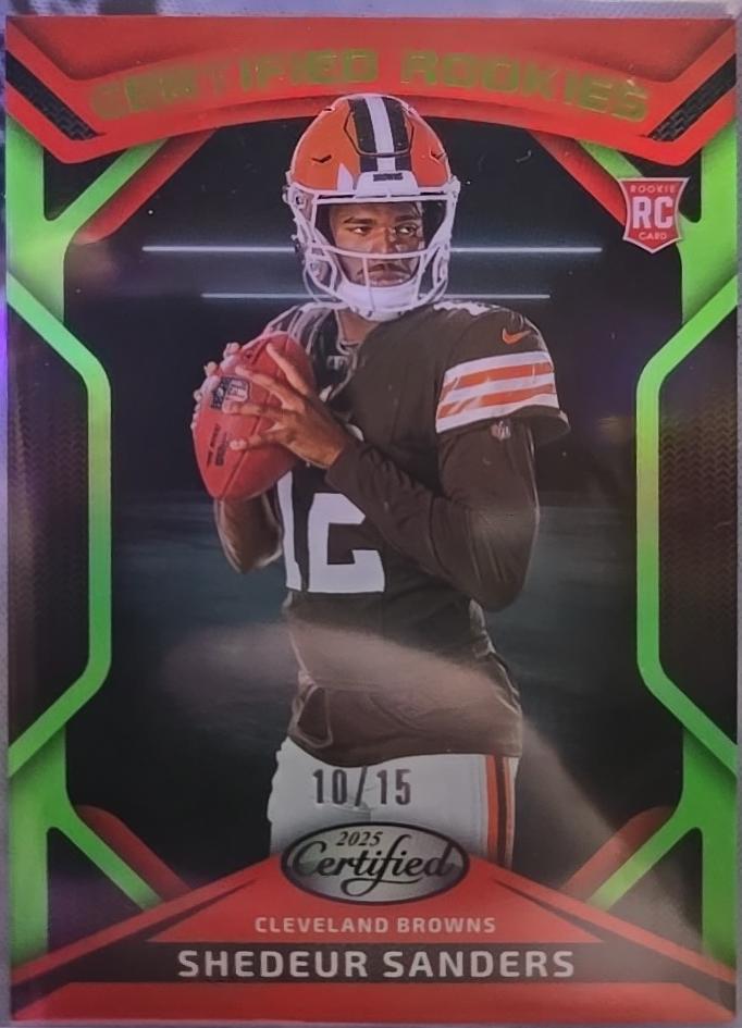 Shedeur Sanders [Lime Green Mirror] #101