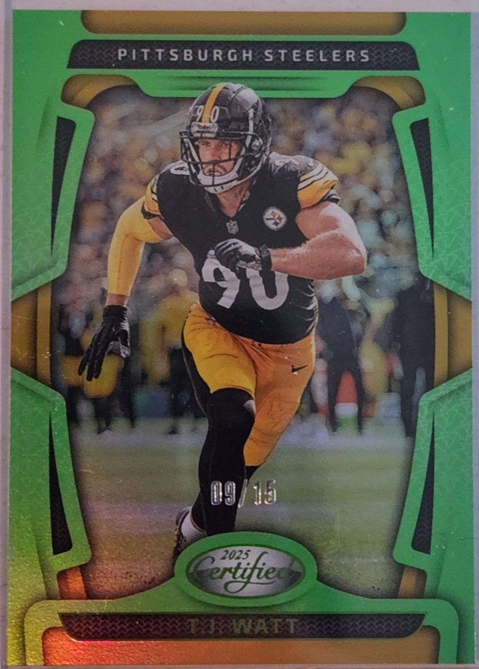T.J. Watt [Lime Green Mirror] #83