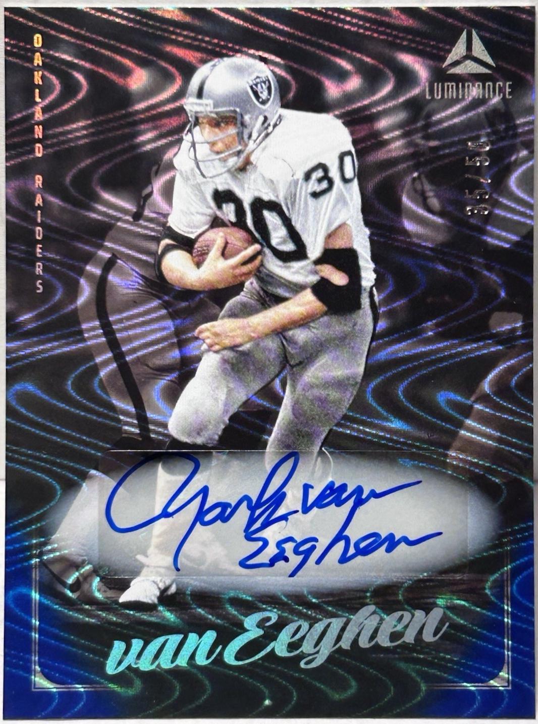 Mark van Eeghen [Blue Autograph] #29