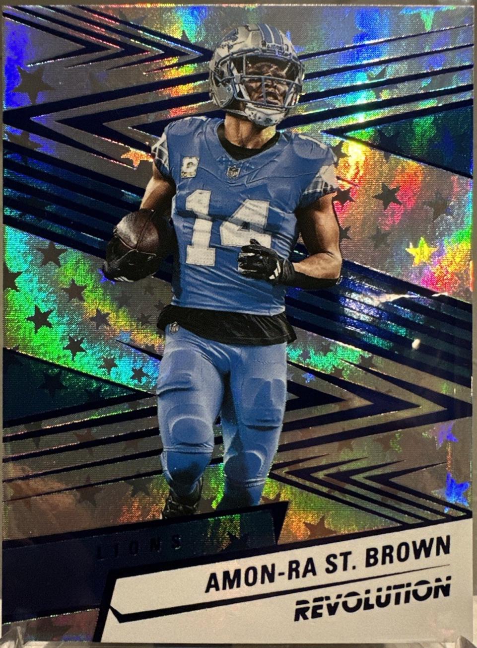 Amon-Ra St. Brown [Blue Astro] #180