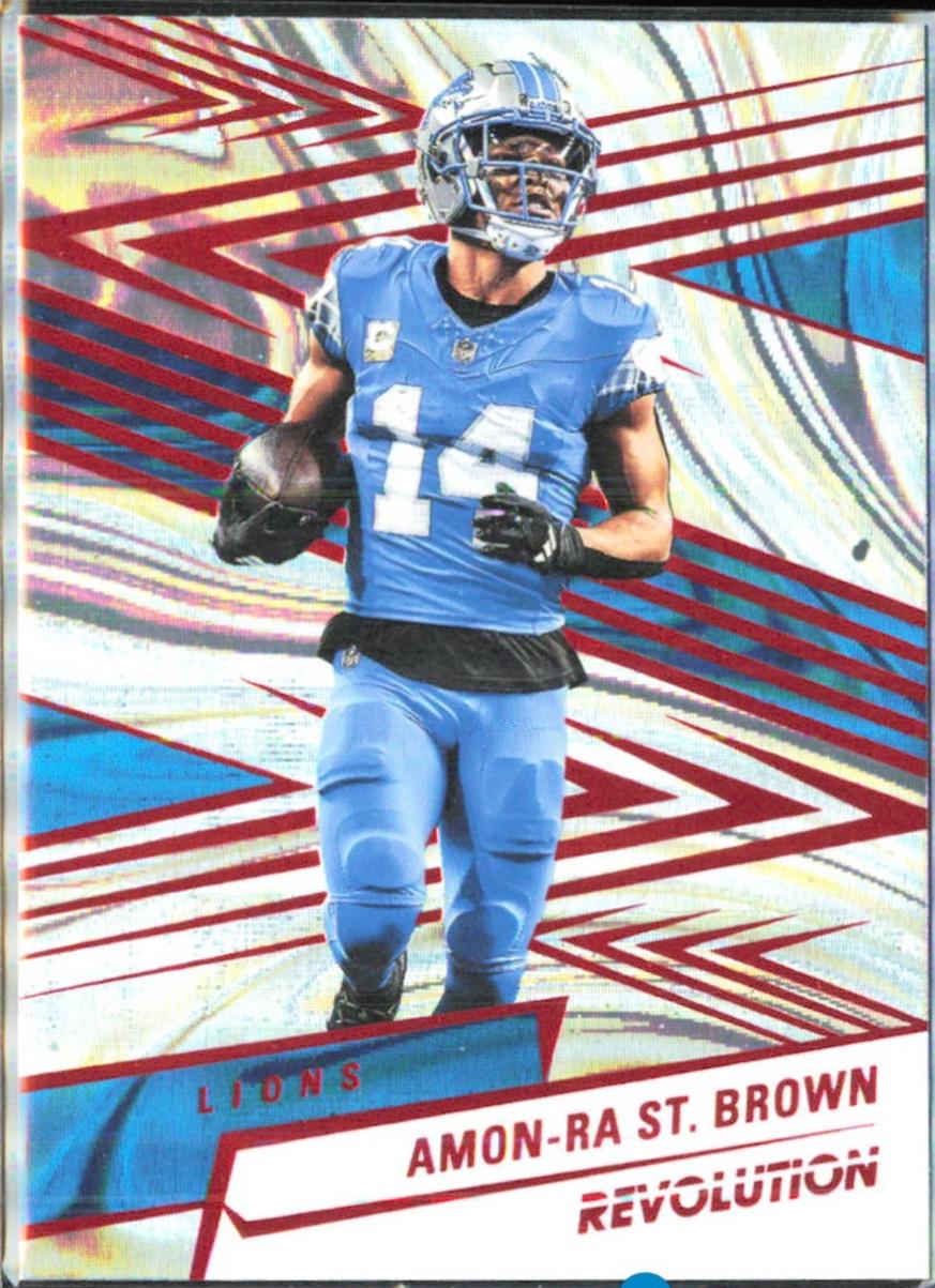 Amon-Ra St. Brown [Red Swirl] #180