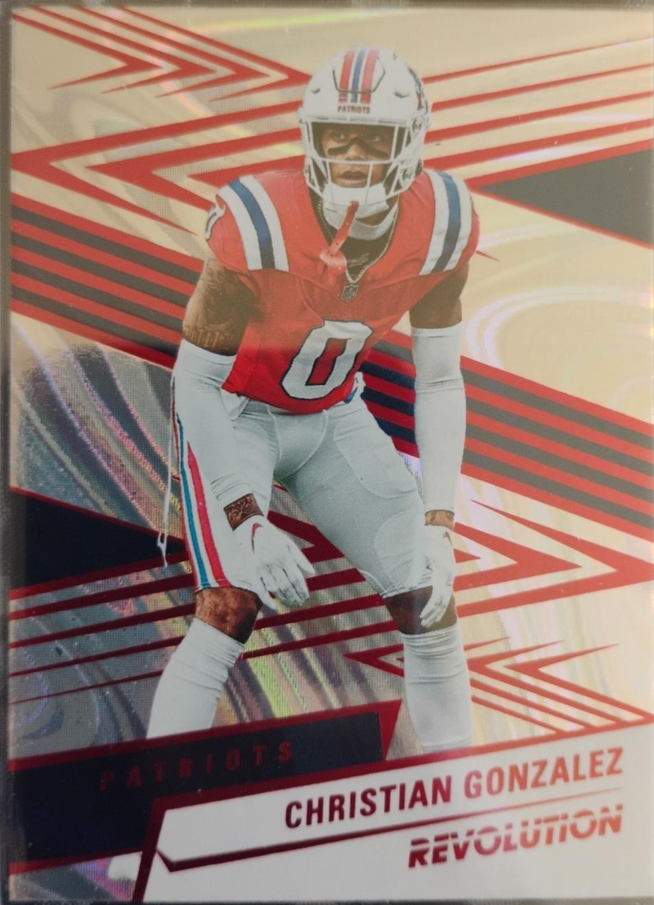 Christian Gonzalez [Red Swirl] #155