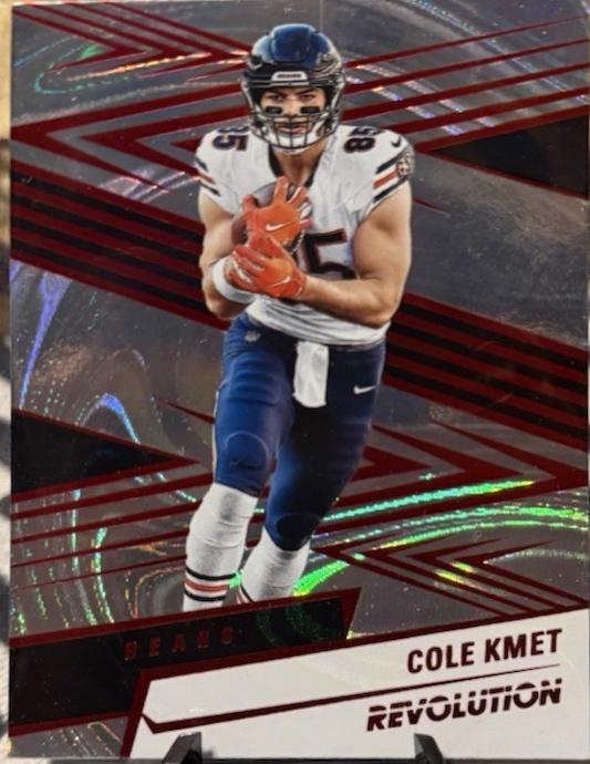 Cole Kmet [Red Swirl] #176