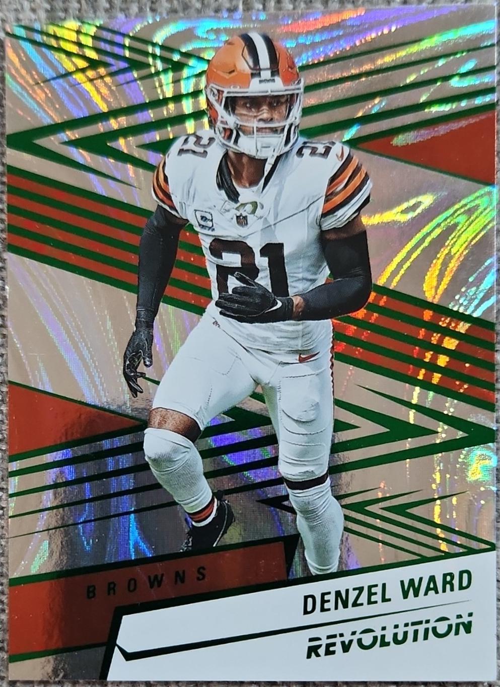 Denzel Ward [Green Swirl] #166