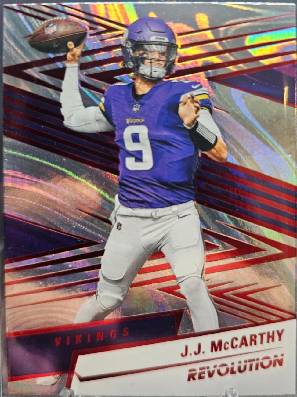 J.J. McCarthy [Red Swirl] #138