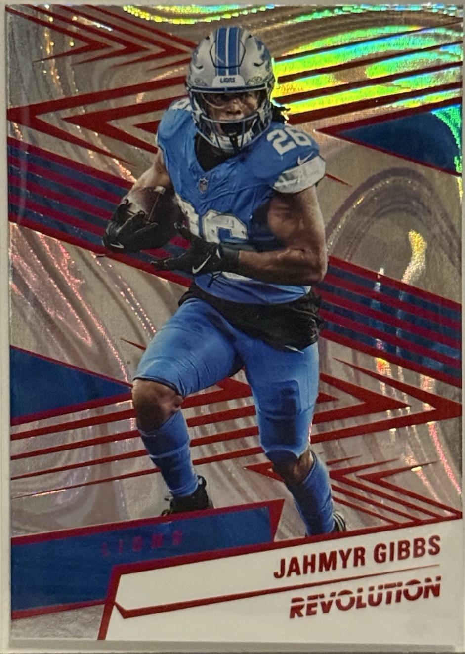 Jahmyr Gibbs [Red Swirl] #177