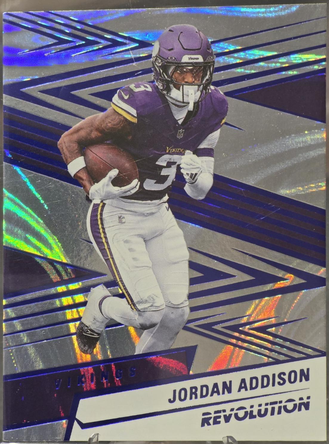 Jordan Addison [Blue Swirl] #19