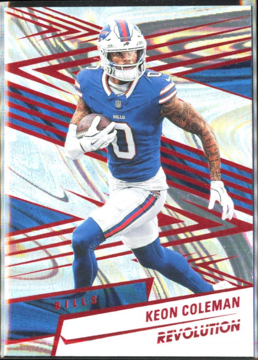 Keon Coleman [Red Swirl] #158