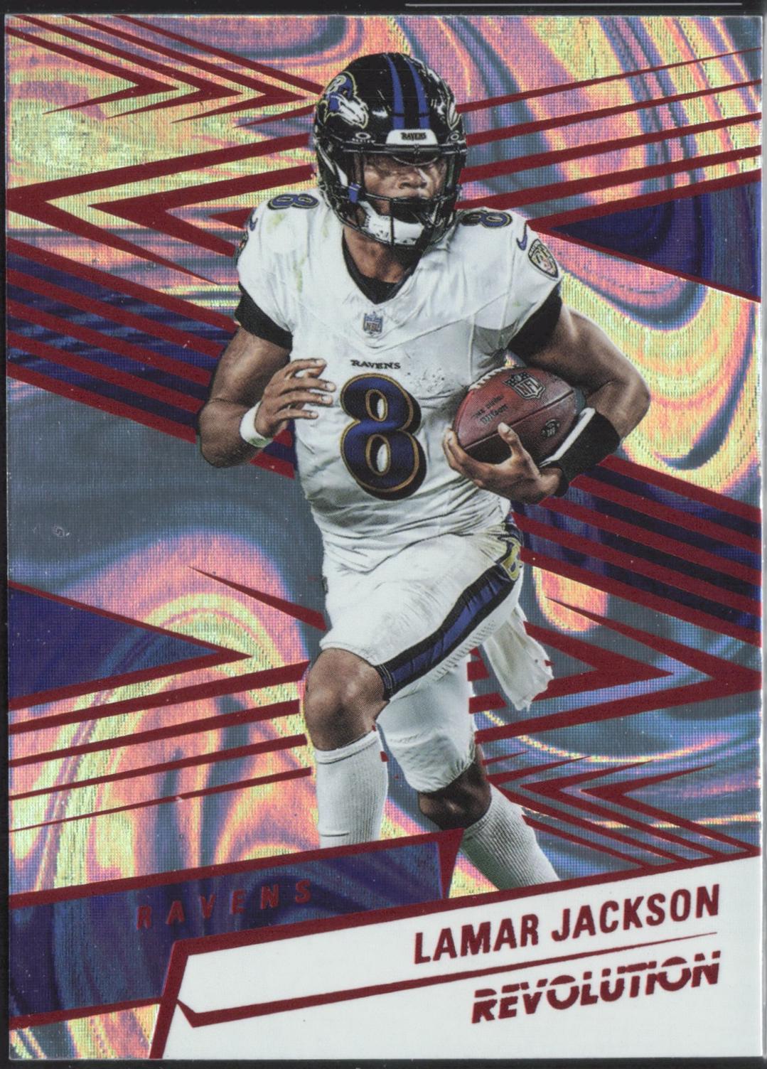 Lamar Jackson [Red Swirl] #175