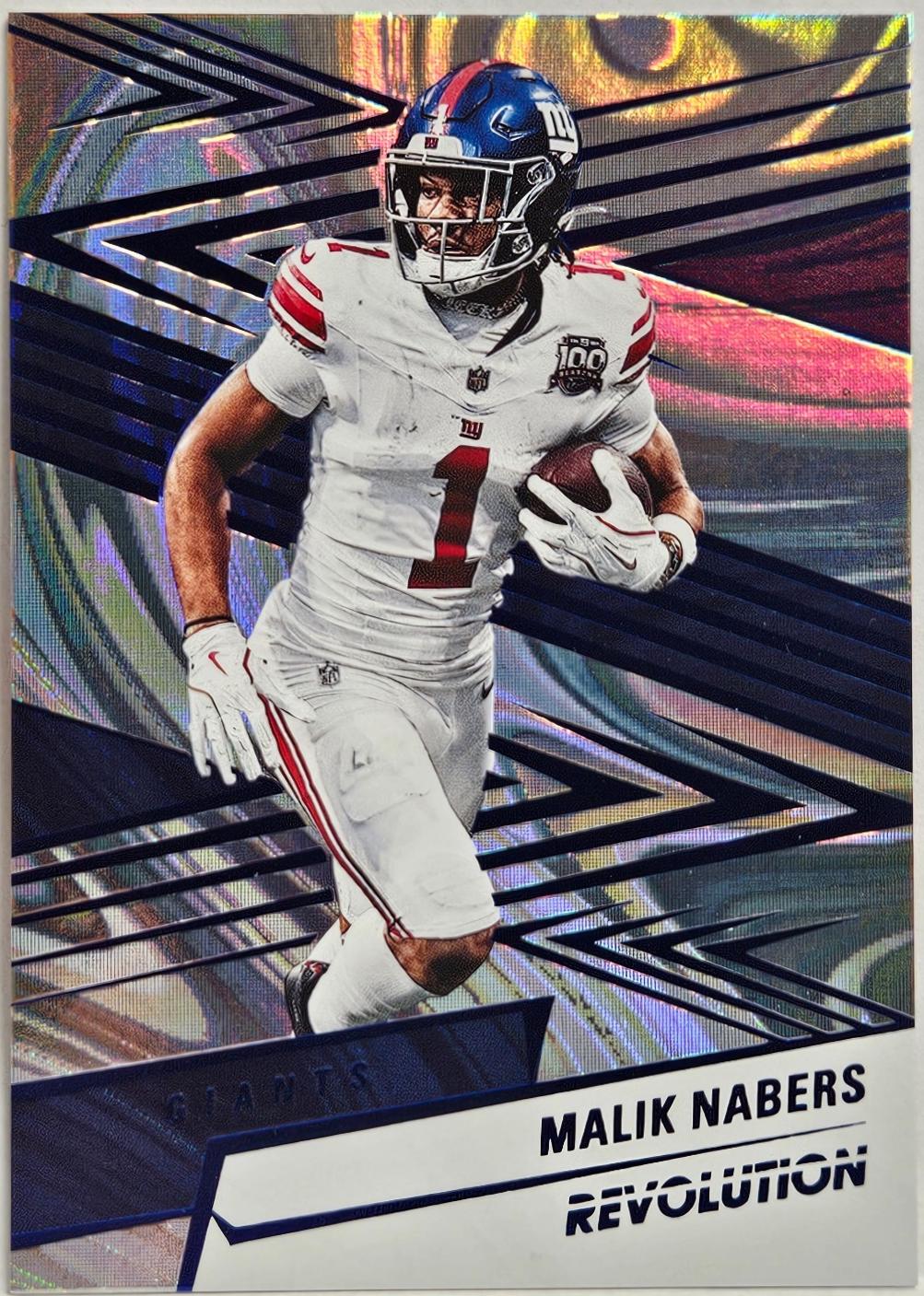 Malik Nabers [Blue Swirl] #86