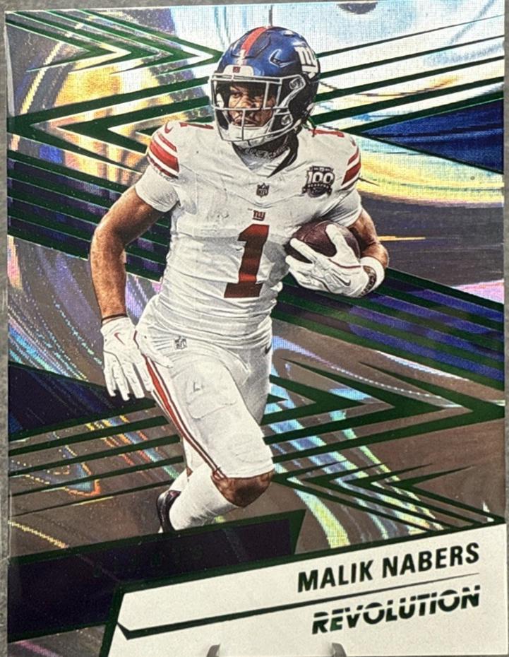 Malik Nabers [Green Swirl] #86