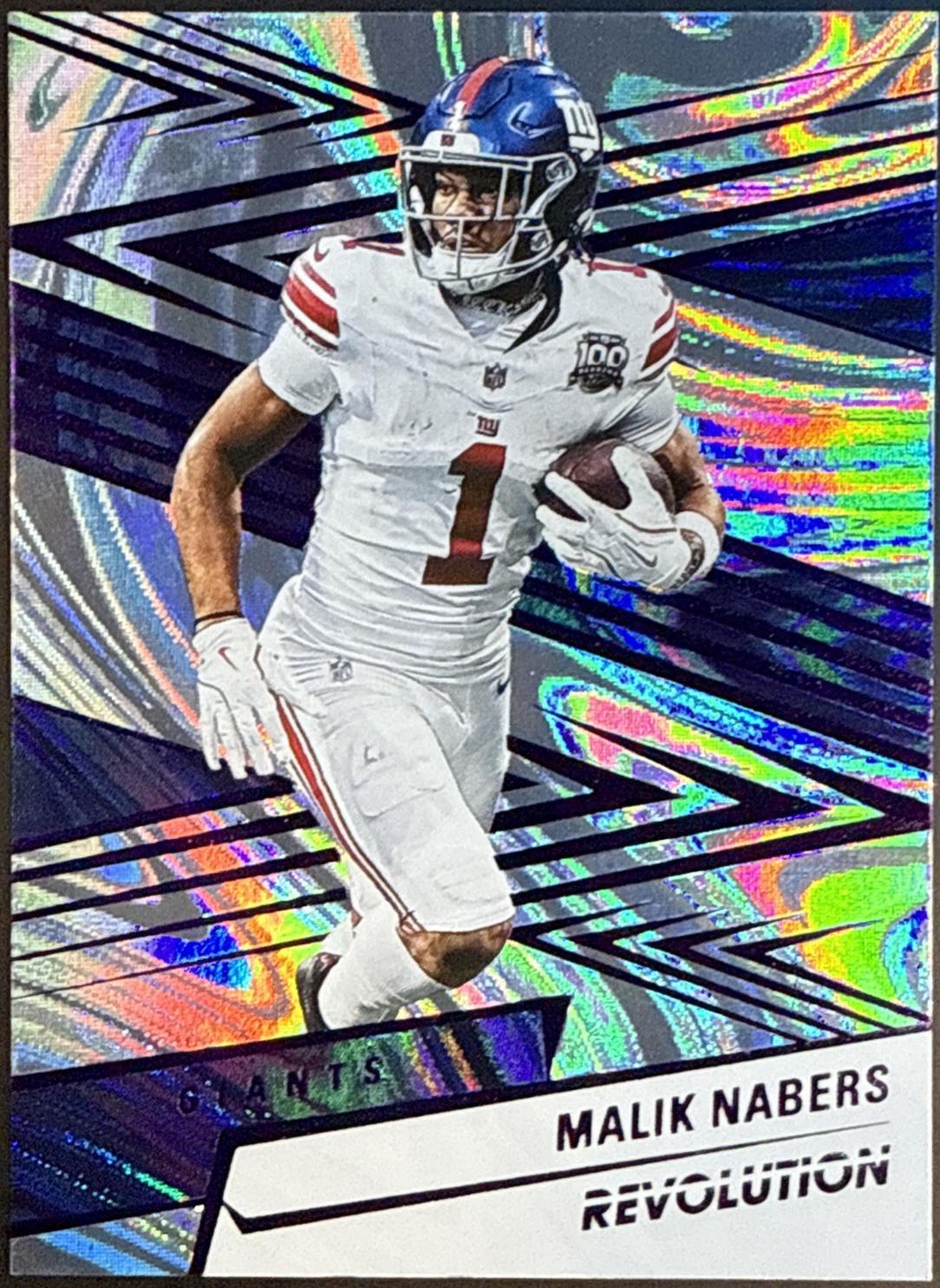 Malik Nabers [Purple Swirl] #86