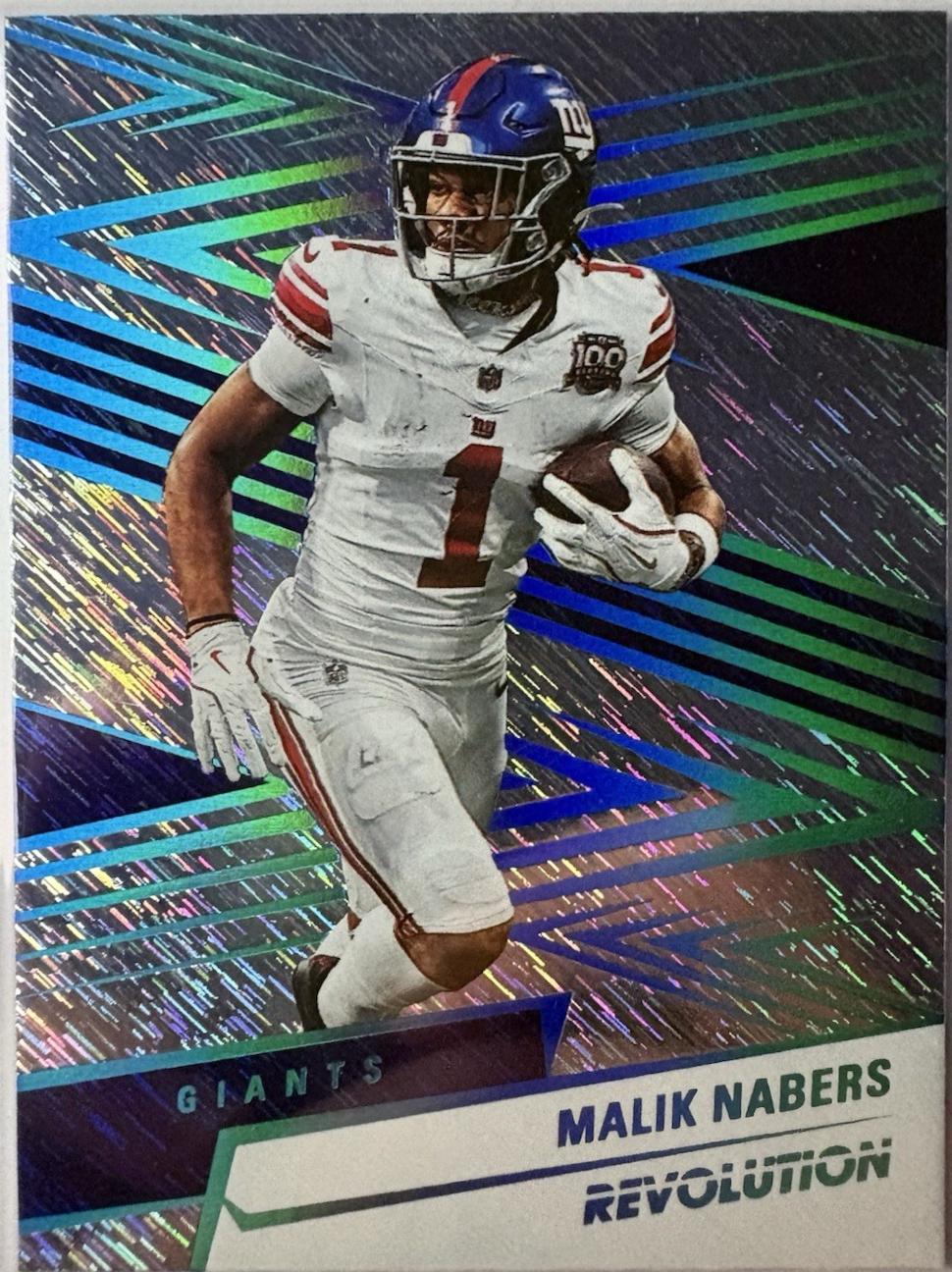 Malik Nabers [Teal Storm] #86