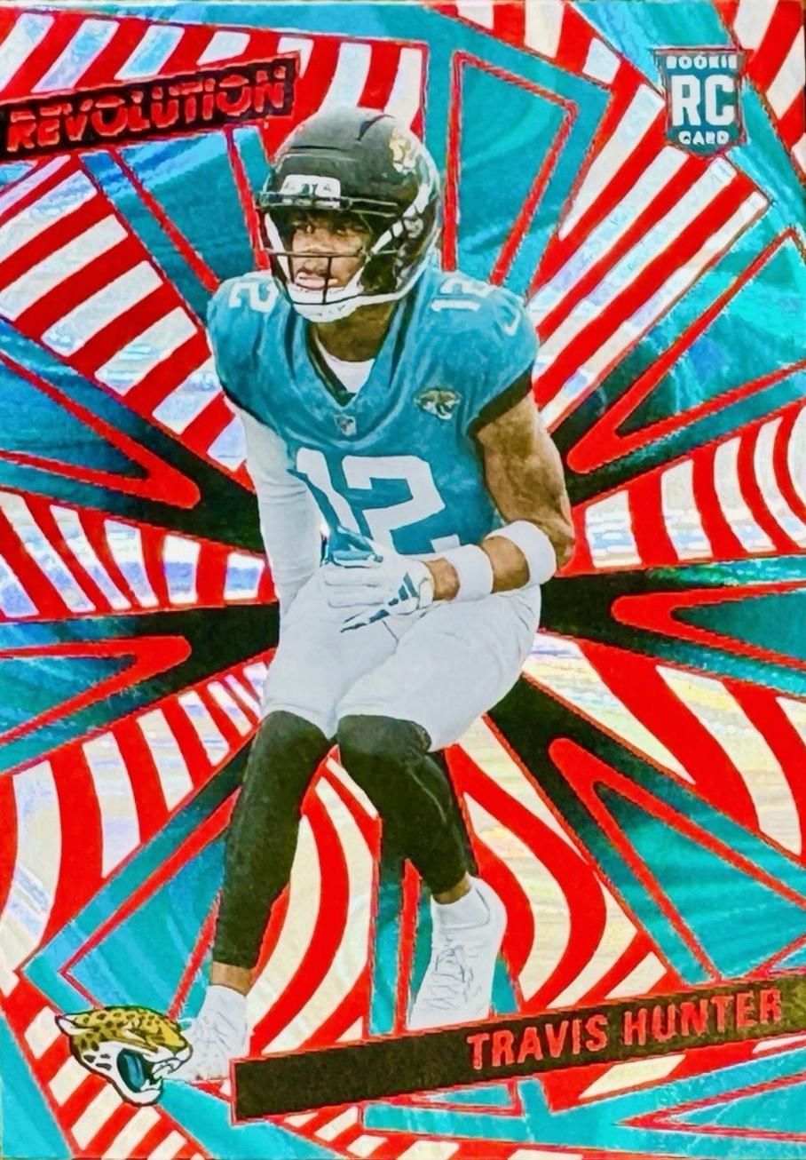 Travis Hunter [Red Swirl] #242