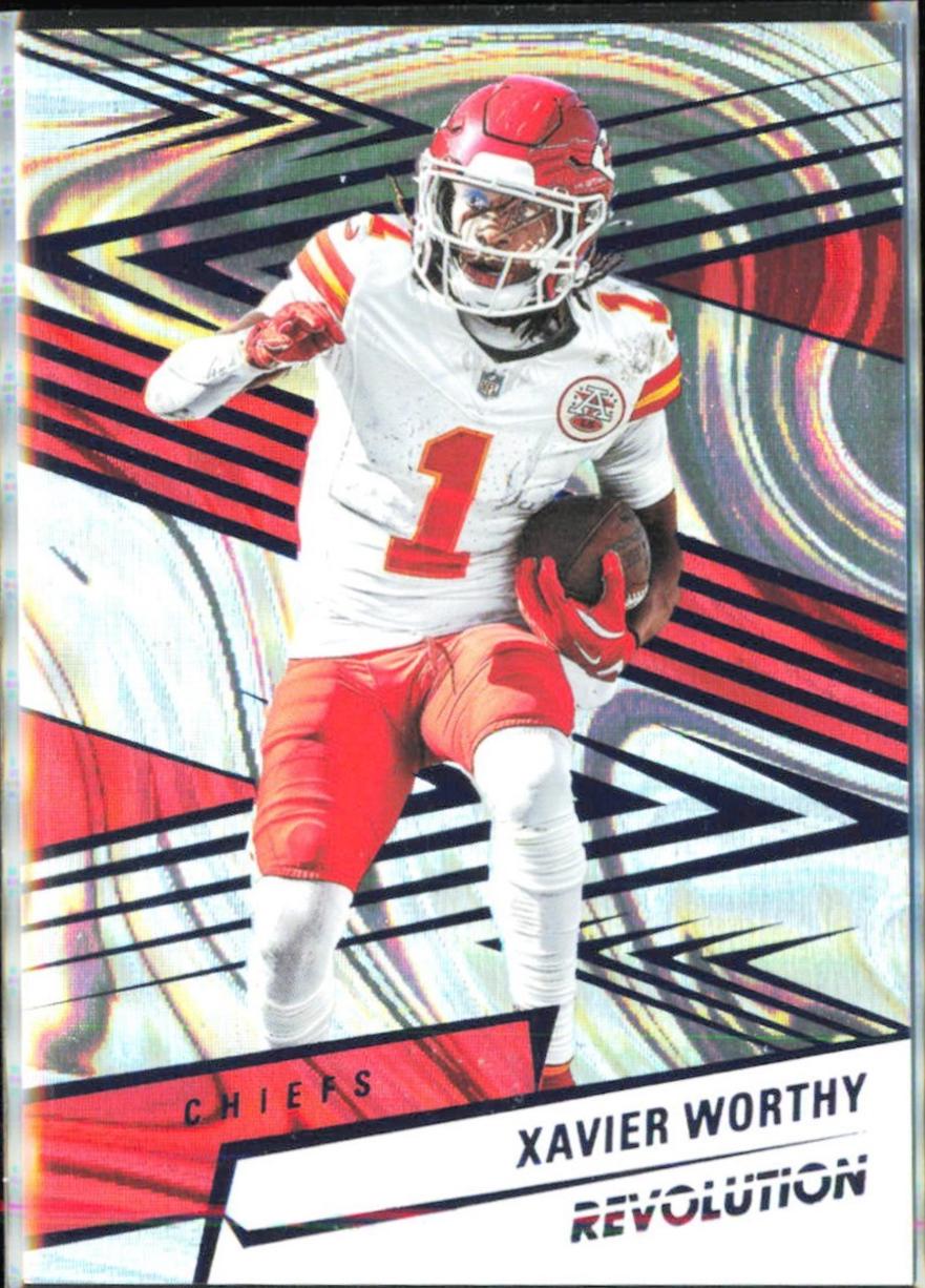Xavier Worthy [Red Swirl] #132