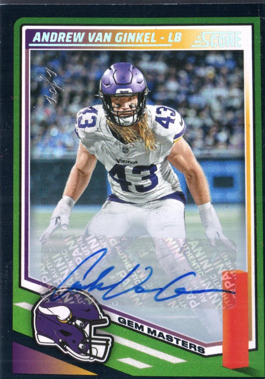 Andrew Van Ginkel [Gem Master Signature Red Zone] #152