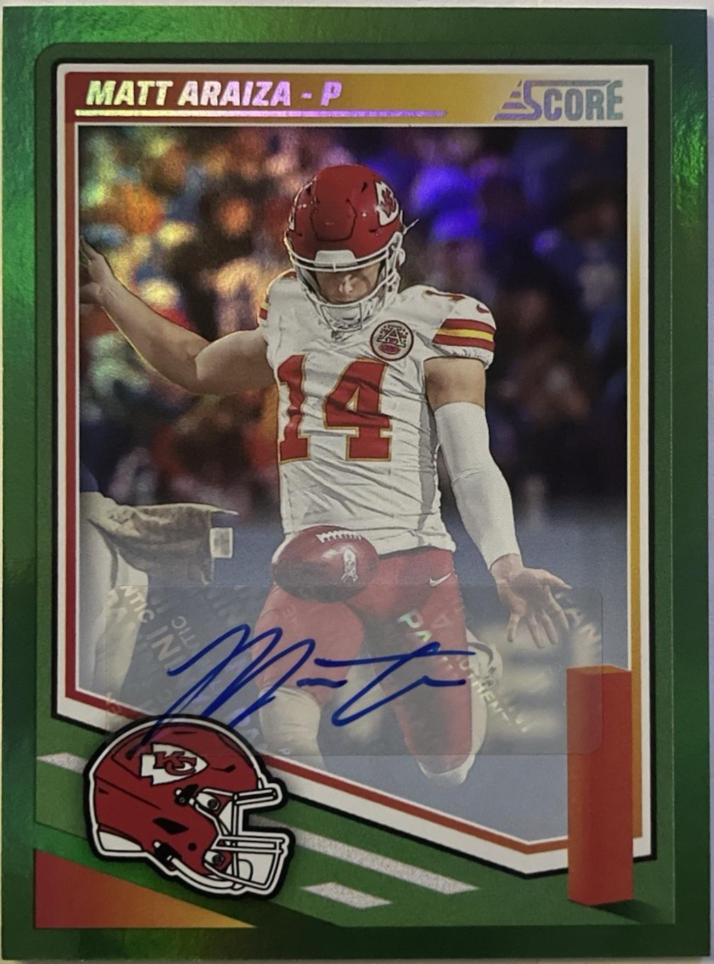 Matt Araiza [Green Signature] #288