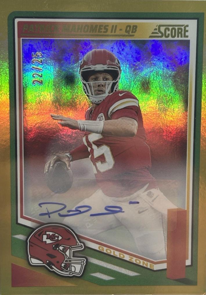 Patrick Mahomes II [Signature Gold Zone] #100