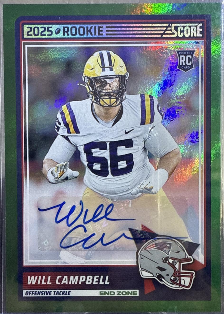 Will Campbell [End Zone Signature] #25