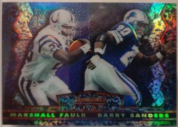 Barry Sanders, Marshall Faulk [Refractor] #19