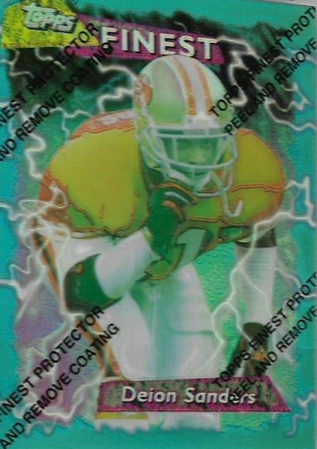 Deion Sanders [Refractor w/ Coating] #100