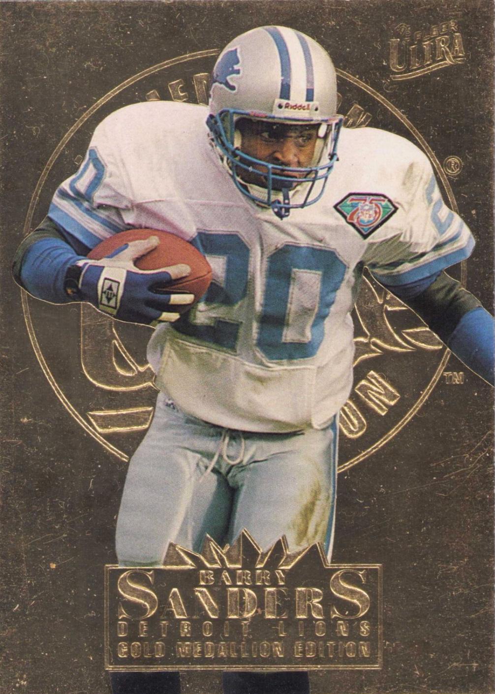 Barry Sanders [Gold Medallion] #107