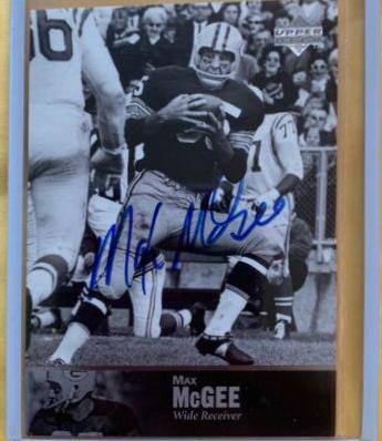 Max McGee [Autograph] #AL-137