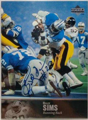 Billy Sims [Autograph] #AL-161