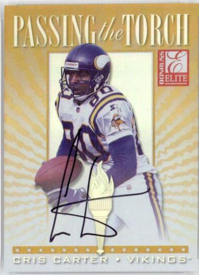 Cris Carter, Randy Moss [Autograph] #16
