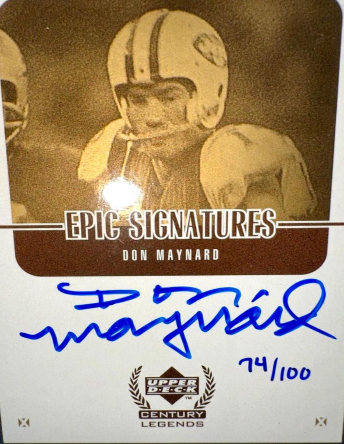 Don Maynard [Gold] #MYC