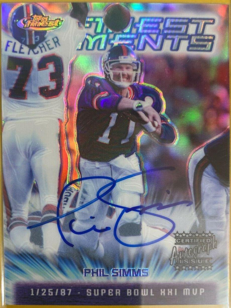 Phil Simms [Refractor Autograph] #FM2