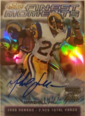 Marshall Faulk [Refractor Autograph] #FM10