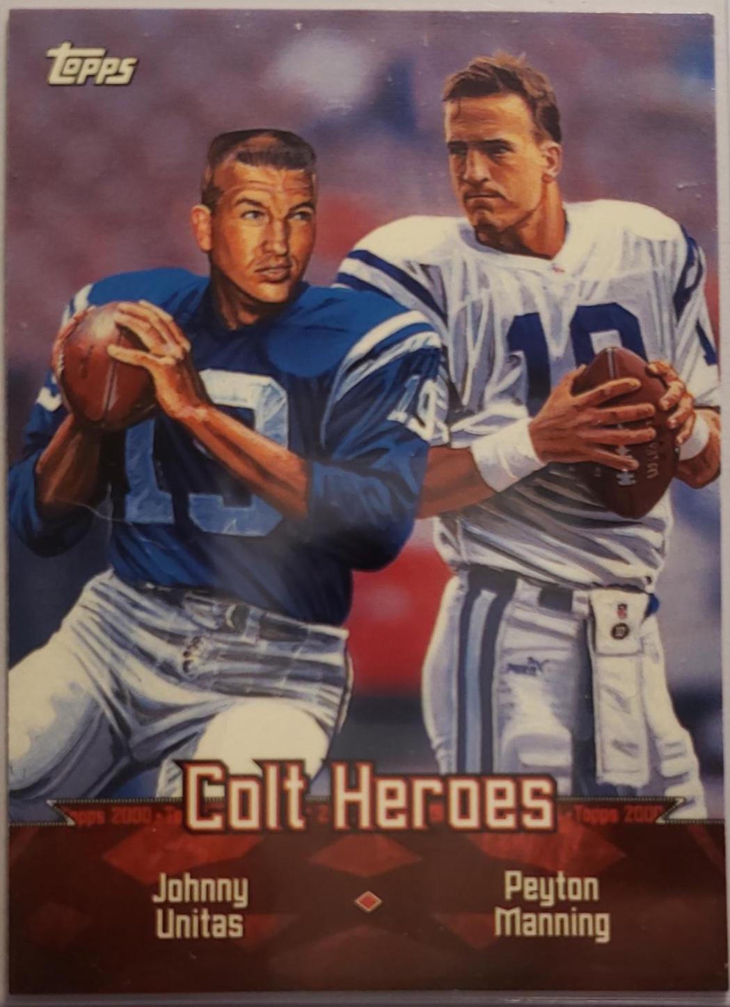 PEYTON MANNING & JOHNNY UNITAS [COLT HEROES] #TC1