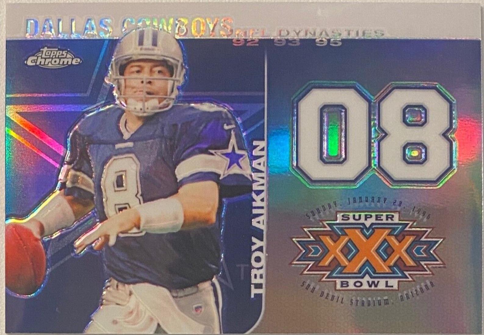 Troy Aikman [White Refractor] #TA2
