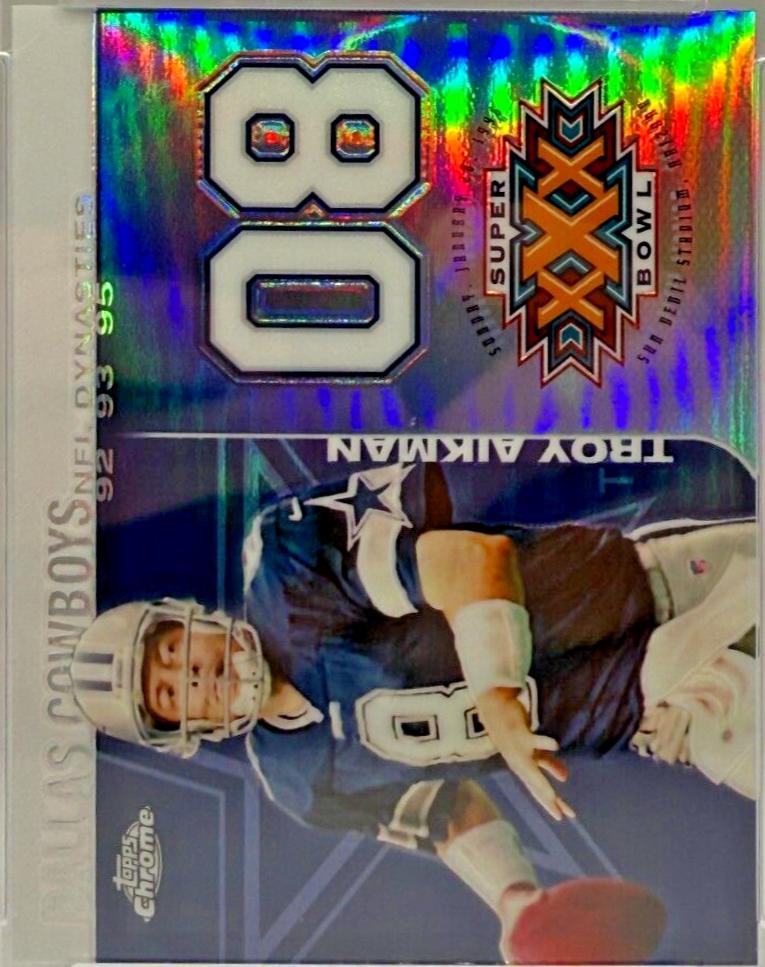 Troy Aikman [White Refractor] #TA