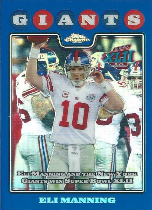 Eli Manning [Blue Refractor] #TC151