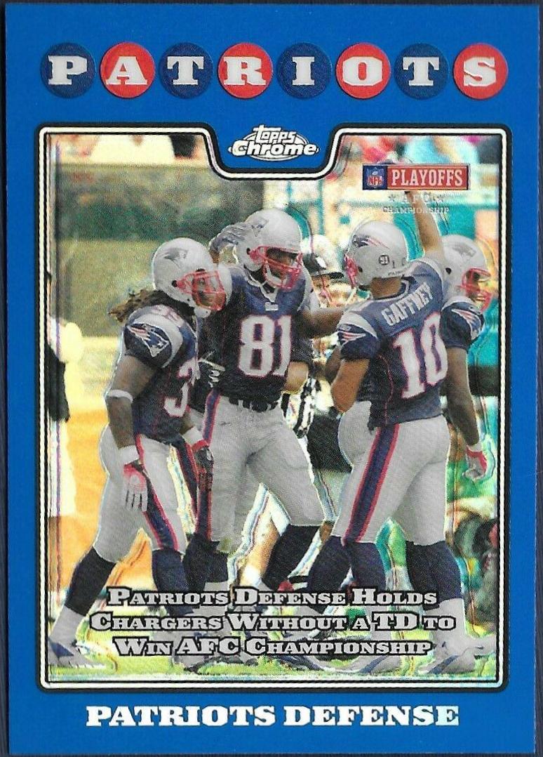 Patriots Defense [Blue Refractor] #TC155