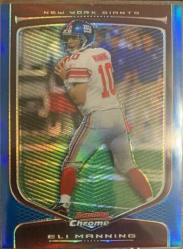 Eli Manning [Blue Refractor] #3