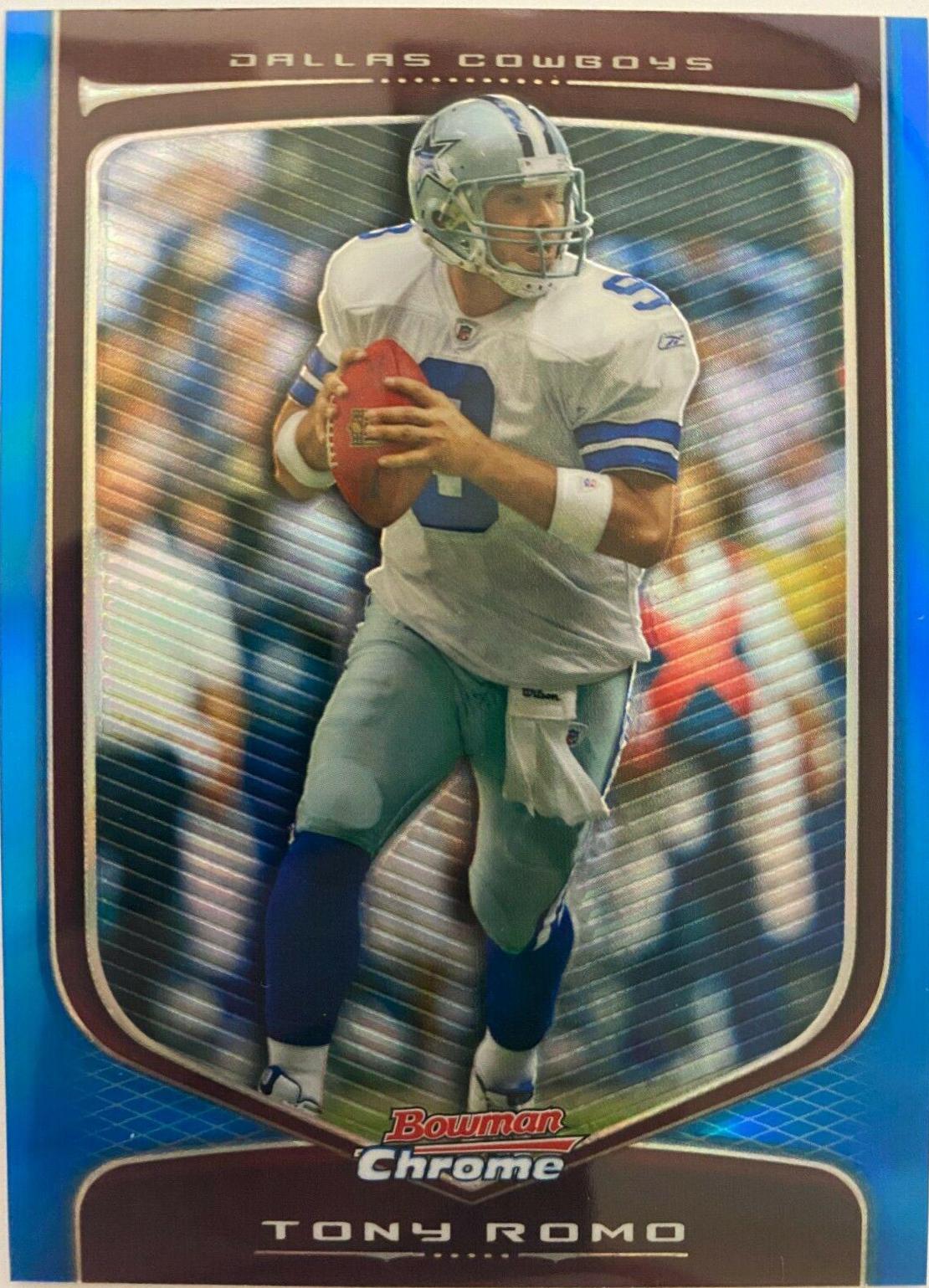 Tony Romo [Blue Refractor] #4
