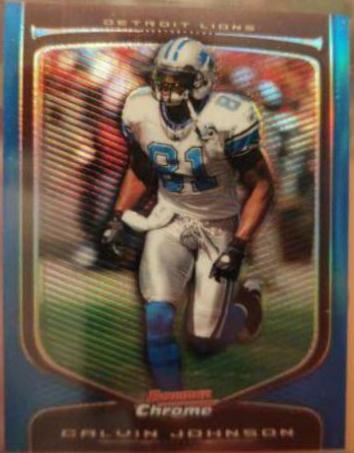 Calvin Johnson [Blue Refractor] #95