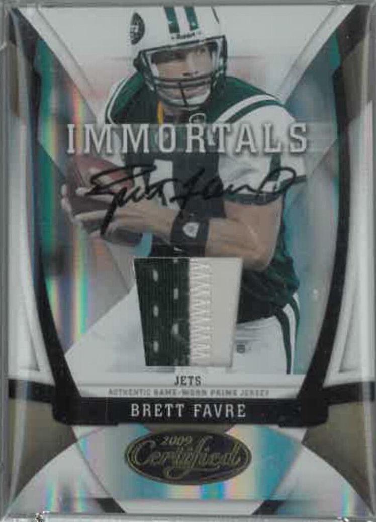 Brett Favre [Jersey Autograph Mirror Gold]