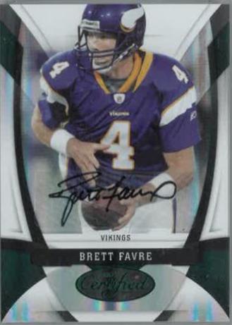 Brett Favre [Autograph Mirror Emerald] #71