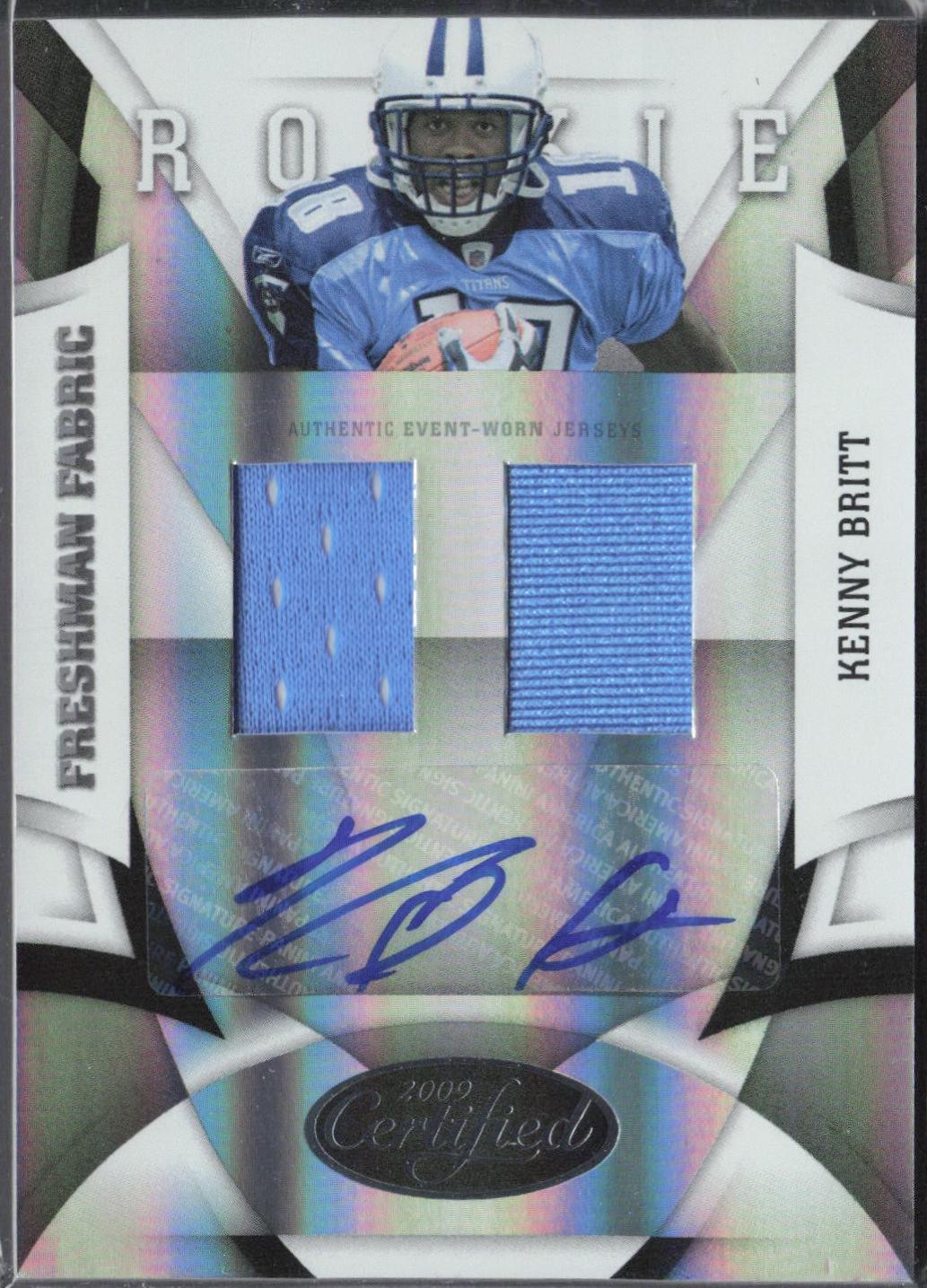 Kenny Britt [Jersey Autograph Mirror Blue] #235