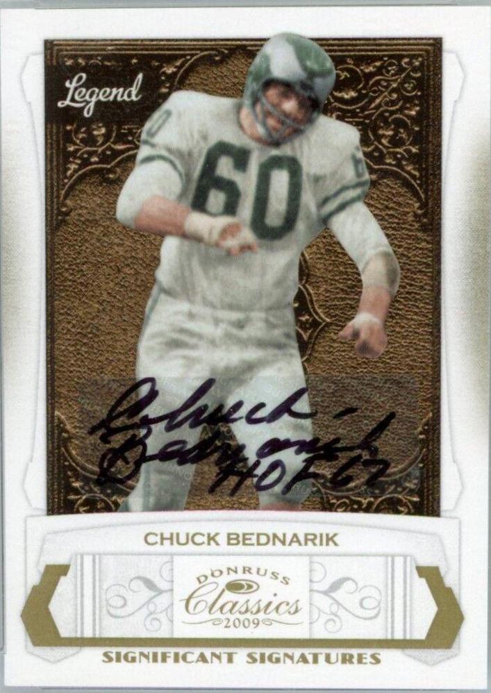 Chuck Bednarik [Significant Signatures Gold] #109