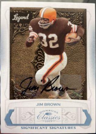 Jim Brown [Significant Signatures Platinum] #124