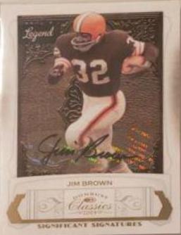 Jim Brown [Significant Signatures Gold] #124