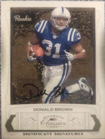 Donald Brown [Significant Signatures Gold] #185