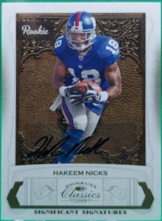 Hakeem Nicks [Significant Signatures Gold] #191