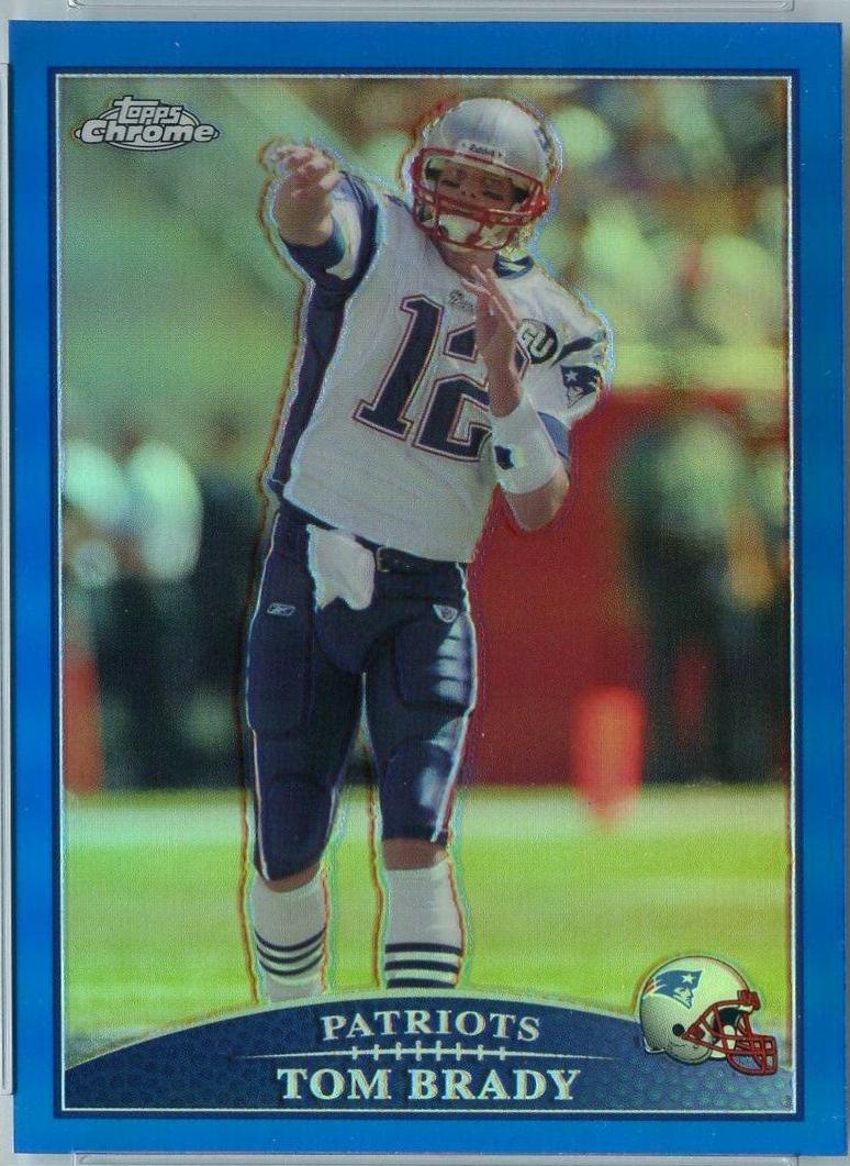 Tom Brady [Throwing Blue Refractor] #TC70