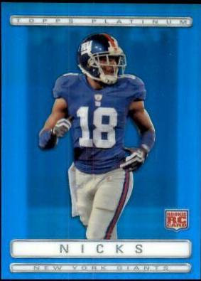 Hakeem Nicks [Blue Refractor] #121